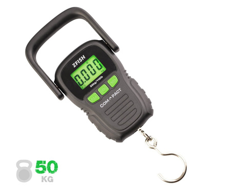 Waga Wędkarska z Miarką Karpiowa Elektroniczna 50kg Hakowa ZFISH Compact
