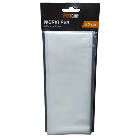 Woreczki PVA Siatka Worki UNDERCARP Duże Rozpuszczalne 200x85mm 20szt
