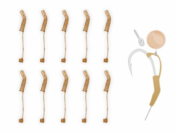 pozycjoner D-Rig Kickers zfish pro brązowy camo 10sztuk