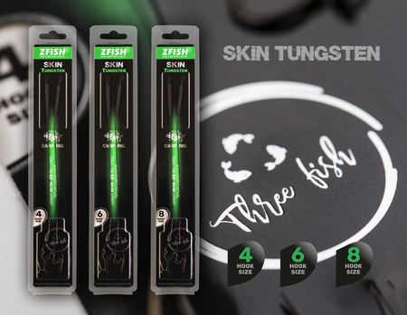 Przypony Karpiowe z Włosem Combi Rig Haczyk 4 ZFISH Skin Tungsten Łamaniec
