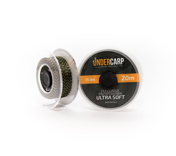 Plecionka przyponowa 15 lbs 20 m ULTRA SOFT zielona Undercarp