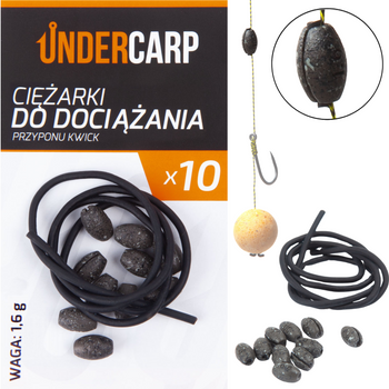 Kwick Kwik Ciężarki do dociążania przyponu 1,6 g Wędkarskie Pop Up Weights