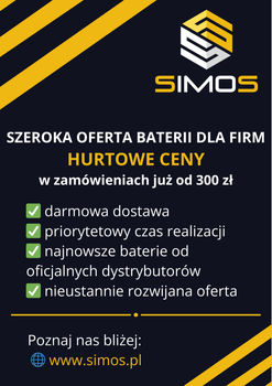 Ulotka SIMOS Baterie Hurt