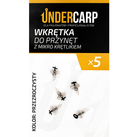 Wkręt Do Przynęt UNDERCARP Wkrętka Z Kółkiem 5 szt