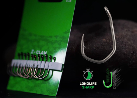 Haczyki Karpiowe Haki Japońskie CLAW ZFISH rozmiar 4 10 szt Teflonowe