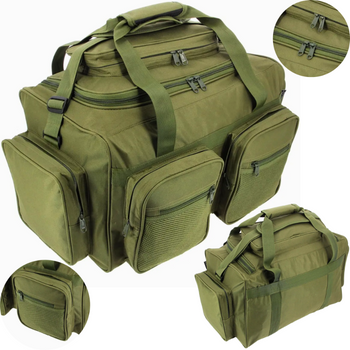Torba Wędkarska Duża Karpiowa Wiele Kieszeni Multipocket 850 AP 61x40x35 cm