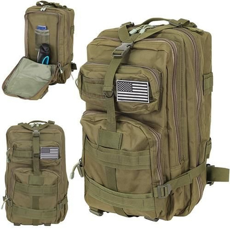 Plecak militarny wojskowy duży 35L XL HQ khaki zielony