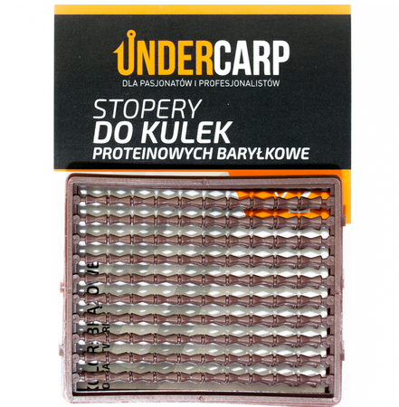 Stopery Do Kulek Proteinowych Wędkarskie Baryłkowe Brązowe UnderCarp