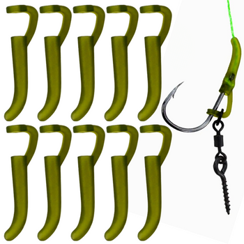 Pozycjoner D-rig haczyka krótki M 17 mm 10 szt. do haczyków zielony