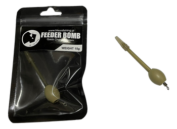 Bombka Feeder Bomb Bison Ciężarek Wędkarski 15g M Sand