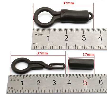 Back Lead Klips do Zatapiania żyłki System do back leadów 37 mm 5 szt AV