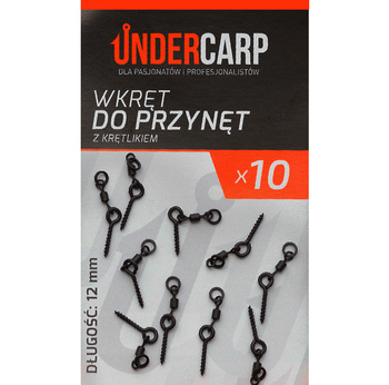 Wkręt Do Przynęt Z Krętlikiem UNDERCARP 12 mm 10x