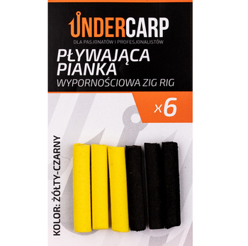 Pływająca pianka wypornościowa Zig Rig – żółty-czarny Undercarp Pop up