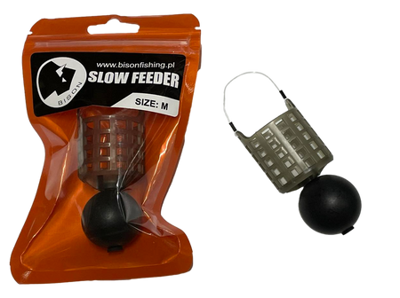 Koszyk Slow Feeder M Bison Wolnoopadający Czarny