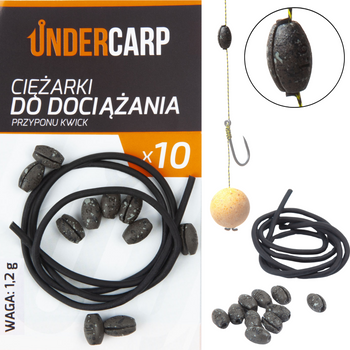 Kwick Kwik Ciężarki do dociążania przyponu 1,2 g Wędkarskie Pop Up Weights