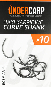 Haczyki Karpiowe Haki UNDERCARP CURVE SHANK 4 10x