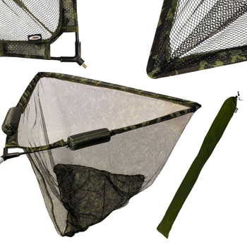 Podbierak Karpiowy z Pływakami Kosz Siatka Metalowy Trójnik NGT Camo 42''