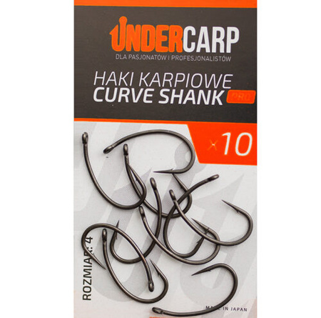 Haczyki Karpiowe Haki UNDERCARP CURVE SHANK PRO rozmiar 4 10 szt.
