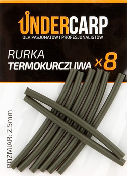 Rurka Termokurczliwa Zielona 2,5 mm 8x Undercarp