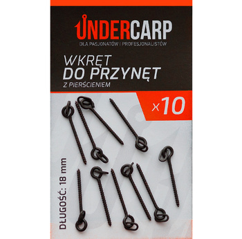 Wkręt Do Przynęt Z Pierścieniem UNDERCARP 18mm 10x