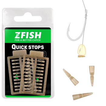 Quick Stop Stopery Method Feeder do Przyponów Szybki Stoper 40 sztuk ZFISH
