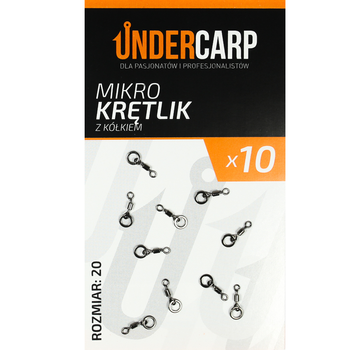 Mikro Krętlik z Kółkiem Undercarp 20 Ronnie Rig D-Rig Karpiowy Mikrokrętlik