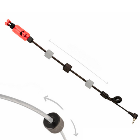 Hanger Sygnalizator Brań Elektroniczny Light Bobbin Czerwony ZFISH Bonito