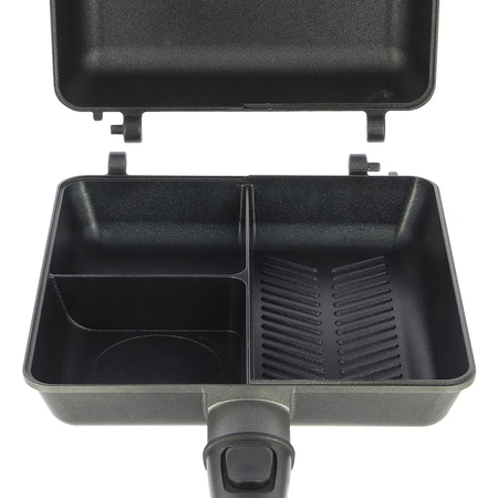 Patelnia Turystyczna Toster Opiekacz 3w1 NGT Dynamic Grill Głęboka Składana