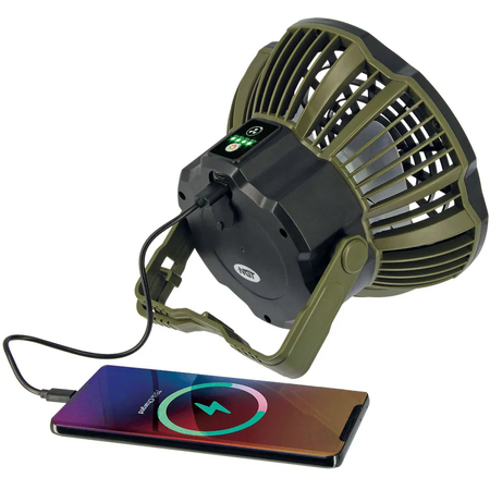 Wentylator Lampa Wiatrak Mały do Namiotu Powerbank NGT Dynamic Fan & Light