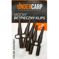Bezpieczny Klips Undercarp Karpiowy Brązowy Mocny