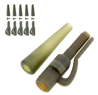 Bezpieczny Klips z Bolcem Karpiowy Zielony x5 Zestaw Szybkozłączka AV