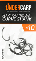 Haczyki Karpiowe Haki UNDERCARP CURVE SHANK 4 10x