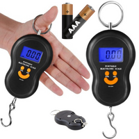 Waga Wędkarska Karpiowa Elektroniczna Składana 50kg Hakowa Bagażowa